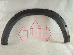 Dodge ram 09- планка крила правий зад usa фото №1