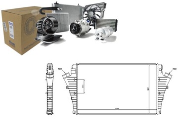 Nissens интеркулер cadillac bls 2.0 t awd фото №1