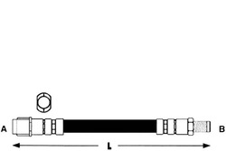Lpr шланг гальмівний t db vaneo 02- lpr фото №1