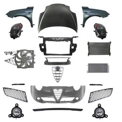 Alfa romeo mito перед капот крыло фара pas фото №1