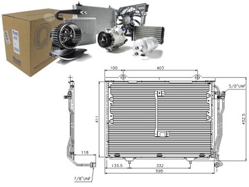 Nis94426 радіаторів кондиціонера mercedes c t-model фото №1