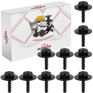 10× audi seat skoda vw ford гвинт гвинт захист підкрилки фото №1