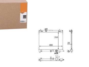 Радіаторів двигуна nrf 164000y020 164000y010 164004 фото №1