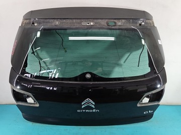 Крышка багажника стекло задняя зад citroen c4 ii b7 чёрный ktv фото №1