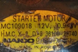 Стартер hyundai accent i x-3 mc109018 1.3l бензин 1998 фото №1