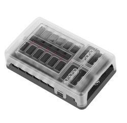 Коробка гнездо корпус предохранителей fb-12 led фото №1