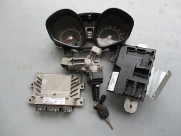 Комп'ютер замок запалювання fiesta mk7 1.25 8v21-12a650-rf комплект фото №1