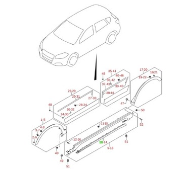 Оригинальный номер накладка порога do suzuki sx4 / s-cross i 77232-61m10-per фото №1