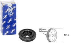 Sas2154008 колесо ременное вала коленчатого renault фото №1