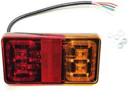 Лампа led задняя комбинированная прицеп эвакуатор 12v 24v фото №1
