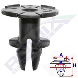 Кліпса планки порогової bmw 3,x1,x6 5 szt фото №1