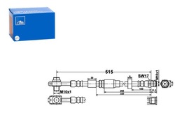 Шланг тормозной гибкий перед l/p seat mii skoda citigo e-citigo фото №1