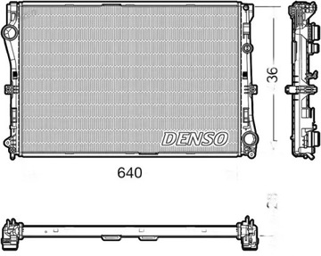 Радиаторов воды drm17103 denso mercedes фото №1