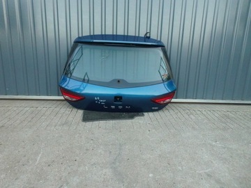 Кришка задня з скло seat leon iii 5f 5 двері 2013r. синя lw5p фото №1