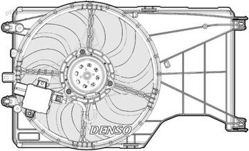Denso der20001 вентилятор, охлаждение двигателя фото №1