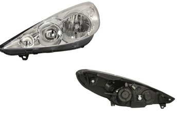 Фара лампа левый peugeot 206+ 04.2009- магнит marelli фото №1