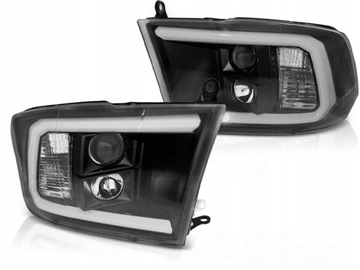 Лампи передні dodge ram 09-18r led трубка чорний фото №1