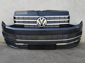 Vw t6 7e5 15- 2015- multivan caravelle бампер перед переднє pdc омивачі фото №1