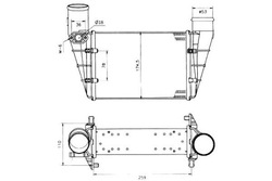 Nrf інтеркулер vw a4/passat 1,9tdi 95- фото №1