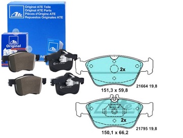 Ate комплект тормозные колодки ham. керамические перед mercedes фото №1