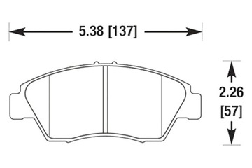 Hawk hps honda civic viii тормозные колодки перед hb418f.646 фото №1
