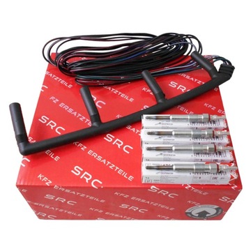 Джгут свічок розжарювання + свічки vw golf v passat b6 touran 1.9 2.0 tdi фото №1