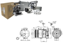 Nissens компресор компресор кондиціонера 883100240 фото №1