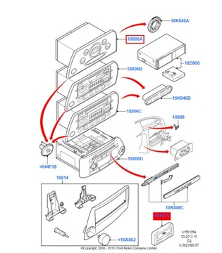 Радіо серії 1000 ford ka mk1 1998-2005 фото №1