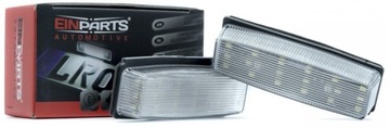 Led лампочки номерного знака x2 einparts fiat 124 mazda mx-5 фото №1