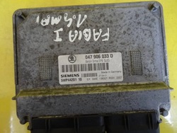 Комп'ютер двигуна skoda fabia i 047906033d / 5wp4420110 nr70 фото №1