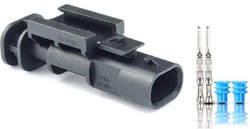 Разъём разъём mcon 2-pin 5q0973802 vw audi skoda seat фото №1