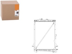 Радіаторів двигуна nrf 1334916 1627416 1434916 df20 фото №1