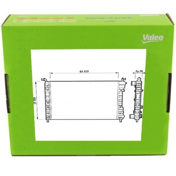 Радіаторів двигуна valeo 732006 фото №1