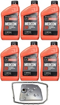 Mercon lv 6l+filtr+ прокладка 6r80 mustang lincoln фото №1