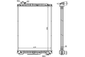 Nissens радіаторів двигуна bez рами з радіаторів ol фото №1