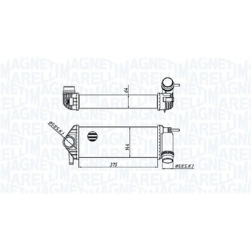 Радіаторів повітря магніт marelli 351319205510 фото №1
