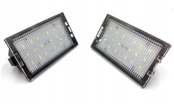 Land range rover 2005- освещение номерного знака rejestacyjnej led лампочки 2szt фото №1