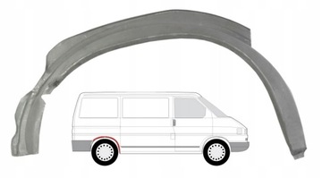 Ремкомплект подкрылки заднего vw transporter t4 pr фото №1