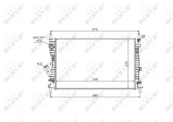 53743/nrf радіаторів ford fiesta/fusion 1,6tdci фото №1