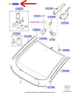 Стекло передняя ford s-max mk1 2006-15 фото №1