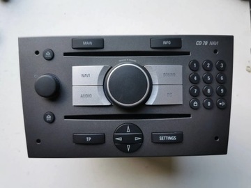 Opel signum рестайлінг радіо радіопрогравач cd70 13188477 + pin фото №1