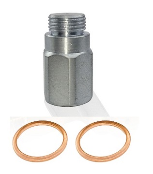 Емулятор другої датчики лямбда сталевий fi2 l40 універсальний фото №1