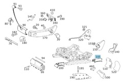 Захист заглушка рейка сидіння пасажира зад ліва mercedes w211 фото №1