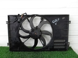 Vw golf v 1.6 fsi вентилятор радіатор корпус оригінальний номер фото №1
