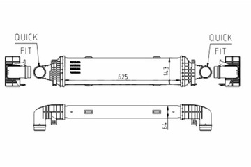 Hart 612 565 радиаторов воздуха наддувный фото №1