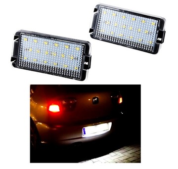 Набор 2x лампочки led номерного знака seat leon 1m altea ibiza cordoba подсветка фото №1