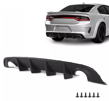 Дифузор бампера зад задній dodge charger 15-23 фото №1