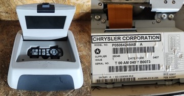 Dvd монітор jeep grand cherokee wk p05064249ab фото №1