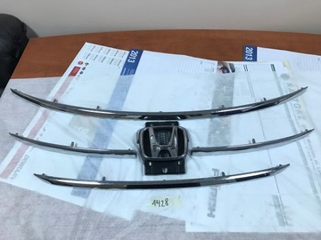 Honda cr-v iv 2014-2018 эмблема решётка радиатора планка хром комплект фото №1