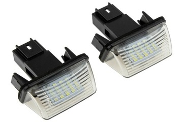 Лампочки led номерного знака peugeot 206 207 306 307 406 407 фото №1